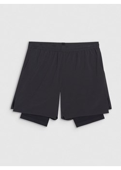 Męskie spodenki treningowe 4F x Robert Lewandowski RL9SSS25TFSHM1203 - czarne ze sklepu Sportstylestory.com w kategorii Spodenki męskie - zdjęcie 179699961