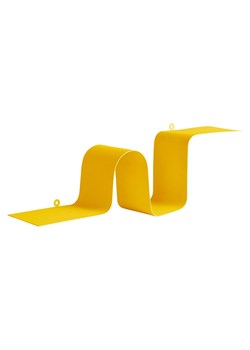 Jotex Regał ścienny &quot;Caterpillar&quot; w kolorze żółtym - 63,5 x 18,5 x 12 cm ze sklepu Limango Polska w kategorii Regały i witryny - zdjęcie 179700250