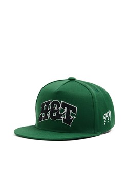 Cropp - Zielona czapka snapback z naszywkami - zielony ze sklepu Cropp w kategorii Czapki z daszkiem męskie - zdjęcie 179701413