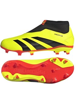 Buty piłkarskie adidas Predator League Ll Fg Jr IG7755 żółte ze sklepu ButyModne.pl w kategorii Buty sportowe dziecięce - zdjęcie 179720293