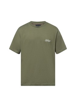 Tommy Hilfiger Koszulka męska Mężczyźni Bawełna oliwkowy jednolity ze sklepu vangraaf w kategorii T-shirty męskie - zdjęcie 179721191