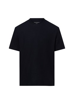 Finshley & Harding Koszulka męska Mężczyźni granatowy jednolity ze sklepu vangraaf w kategorii T-shirty męskie - zdjęcie 179721233