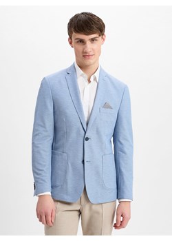 Finshley & Harding Męska kurtka casualowa - Maarten Mężczyźni Modern Fit jasnoniebieski marmurkowy - id: 748567-0001-00250 - marki Finshley & Harding - 179721293 Finshley & Harding Męska kurtka casualowa - Maarten Mężczyźni Modern Fit jasnoniebieski marmurkowy ze sklepu vangraaf w kategorii Marynarki męskie - zdjęcie 179721293