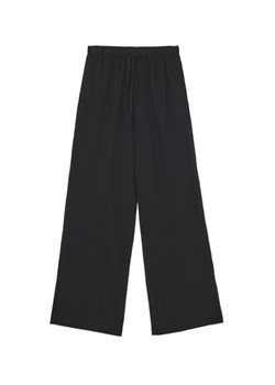 Cropp - Czarne spodnie wide leg - czarny ze sklepu Cropp w kategorii Spodnie damskie - zdjęcie 179721713