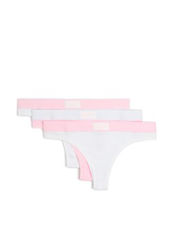 Cropp - 3 pack majtek typu brazyliany - różowy ze sklepu Cropp w kategorii Majtki damskie - zdjęcie 179721791