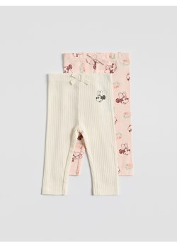 Reserved - Legginsy Minnie Mouse 2 pack - złamana biel ze sklepu Reserved w kategorii Spodnie dziewczęce - zdjęcie 179722150