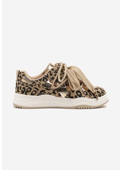 Panterkowe Buty Sportowe Sneakersy z Perforacją i Geometrycznym Motywem Redavine ze sklepu born2be.pl w kategorii Buty sportowe dziecięce - zdjęcie 179732094