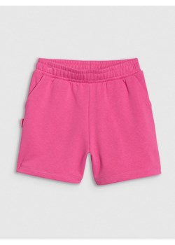 Dziewczęce spodenki dresowe 4F 4FJWSS25TSHOF470 - różowe ze sklepu Sportstylestory.com w kategorii Spodenki dziewczęce - zdjęcie 179733462
