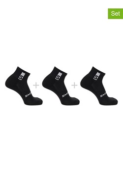 SALOMON Skarpety funkcyjne (3 pary) &quot;Everyday Ankle&quot; w kolorze czarnym ze sklepu Limango Polska w kategorii Skarpetki męskie - zdjęcie 179734981