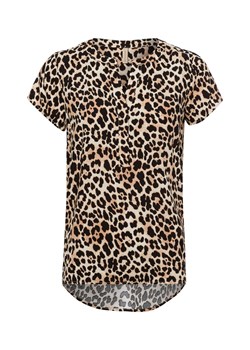 soyaconcept® Bluzka damska z krótkim rękawem - Sc-Pietta 1 Kobiety wiskoza beżowy wzorzysty ze sklepu vangraaf w kategorii Bluzki damskie - zdjęcie 179742021