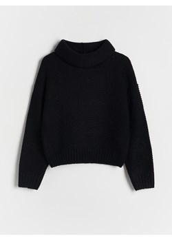 Reserved - Sweter z szerokim golfem - czarny ze sklepu Reserved w kategorii Swetry dziewczęce - zdjęcie 179742052