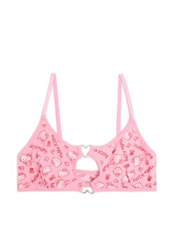Cropp - Nieusztywniany biustonosz Hello Kitty - różowy ze sklepu Cropp w kategorii Staniki dla dziewczynki - zdjęcie 179746554
