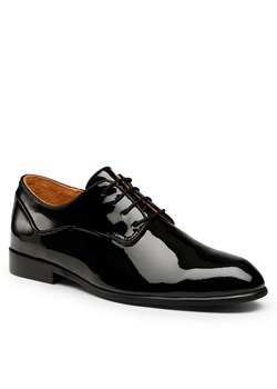 Półbuty Gino Rossi GIULIO-01 122AM Czarny ze sklepu eobuwie.pl w kategorii Buty eleganckie męskie - zdjęcie 179749902