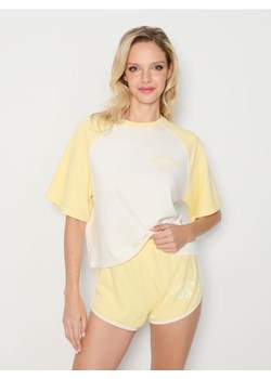 Sinsay - Bluza z krótkim rękawem - żółty ze sklepu Sinsay w kategorii Bluzy damskie - zdjęcie 179753044