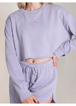Sinsay - Bluza z haftem - fioletowy ze sklepu Sinsay w kategorii Bluzy damskie - zdjęcie 179753192