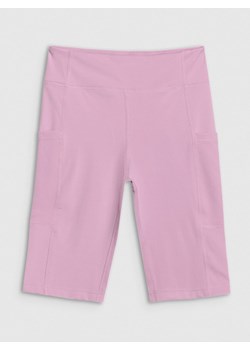 Dziewczęce kolarki trekkingowe 4F 4FJWSS25TFSHF0857 - różowe ze sklepu Sportstylestory.com w kategorii Spodenki dziewczęce - zdjęcie 179754971