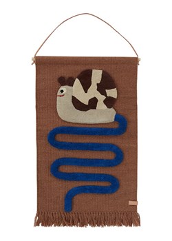OYOY mini Dywan ścienny &quot;Sally Snail On The Way&quot; w kolorze brązowym - 87 x 50 cm ze sklepu Limango Polska w kategorii Tekstylia dziecięce - zdjęcie 179756371