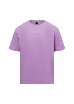 BOSS Green Koszulka męska - Tee Mężczyźni Bawełna bzowy jednolity ze sklepu vangraaf w kategorii T-shirty męskie - zdjęcie 179763014