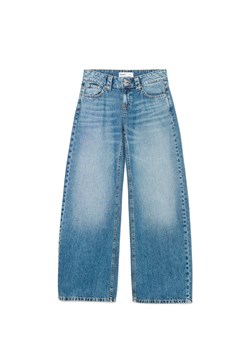 Cropp - Niebieskie jeansy wide leg - niebieski ze sklepu Cropp w kategorii Jeansy damskie - zdjęcie 179763424