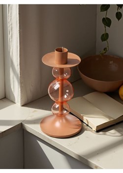 Sinsay - Świecznik ceramiczny - pomarańczowy ze sklepu Sinsay w kategorii Świeczniki - zdjęcie 179765281