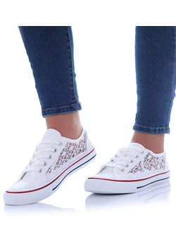 Koronkowe białe trampki damskie /G11-2 17412 T283/ ze sklepu Pantofelek24.pl w kategorii Trampki damskie - zdjęcie 179766230
