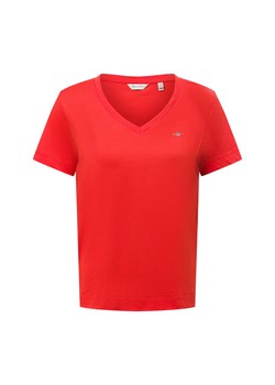 Gant T-shirt damski Kobiety Dżersej pomarańczowy jednolity ze sklepu vangraaf w kategorii Bluzki damskie - zdjęcie 179767294
