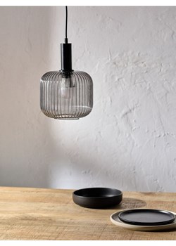 Sinsay - Lampa z kloszem z ryflowaniem - szary ze sklepu Sinsay w kategorii Lampy wiszące - zdjęcie 179769972