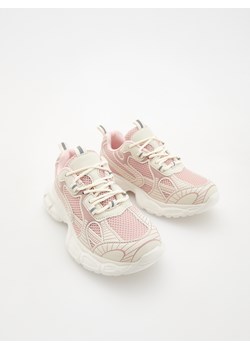 Reserved - Sneakersy z odblaskowymi elementami - brudny róż ze sklepu Reserved w kategorii Buty sportowe dziecięce - zdjęcie 179772274