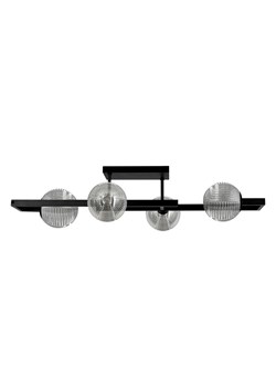 Sufitowa lampa z czterema kloszami grafitowa K3-L77 ze sklepu Edinos.pl w kategorii Lampy sufitowe - zdjęcie 179783994