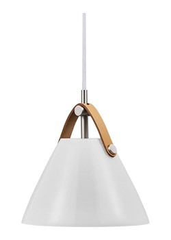 DFTP Lampa wisząca &quot;Strap&quot; w kolorze biało-jasnobrązowym - wys. 17,1 x Ø 16,5 cm ze sklepu Limango Polska w kategorii Lampy wiszące - zdjęcie 179788074