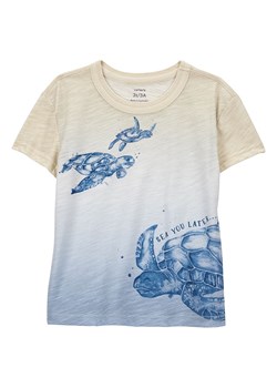 carter&apos;s Koszulka w kolorze beżowo-niebieskim ze sklepu Limango Polska w kategorii T-shirty chłopięce - zdjęcie 179789161
