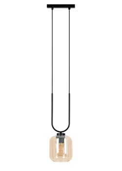 Wisząca lampa ze szklanym kloszem beżowa K2-N50 ze sklepu Edinos.pl w kategorii Lampy wiszące - zdjęcie 179792983