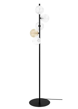 Podłogowa lampa beżowo-transparentna R5-G80 - id: 49872 - marki Lumes - 179795230 Podłogowa lampa beżowo-transparentna R5-G80 ze sklepu Edinos.pl w kategorii Dom - zdjęcie 179795230