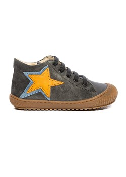 Naturino Skórzane sneakersy w kolorze antracytowym ze sklepu Limango Polska w kategorii Buty zimowe dziecięce - zdjęcie 179795502
