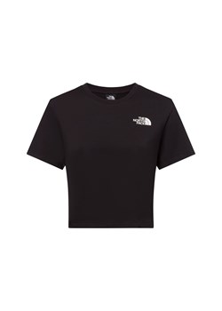 The North Face Koszulka damska - Simple Dome Cropped Kobiety Bawełna czarny jednolity ze sklepu vangraaf w kategorii Bluzki damskie - zdjęcie 179796712