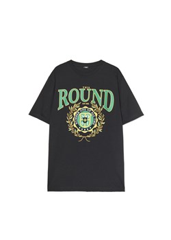 Cropp - Koszulka z dużym nadrukiem z przodu - czarny ze sklepu Cropp w kategorii T-shirty męskie - zdjęcie 179796913