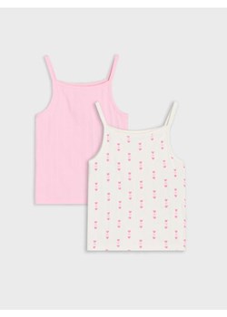 Sinsay - Koszulki na ramiączkach 2 pack - wielobarwny - id: 351CI-MLC - marki Sinsay - 179798881 Sinsay - Koszulki na ramiączkach 2 pack - wielobarwny ze sklepu Sinsay w kategorii Bluzki dziewczęce - zdjęcie 179798881