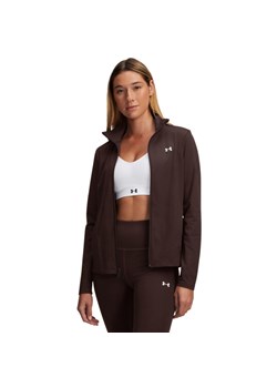 Damski longsleeve treningowy rozpinany Under Armour Motion Jacket Emea - brązowy ze sklepu Sportstylestory.com w kategorii Bluzki damskie - zdjęcie 179802290