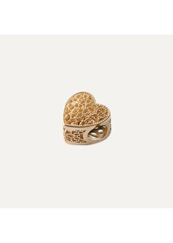 Zawieszka typu beads ażurowe serce, srebro 925 pozłacane ze sklepu GIORRE w kategorii Zawieszki - zdjęcie 179804572