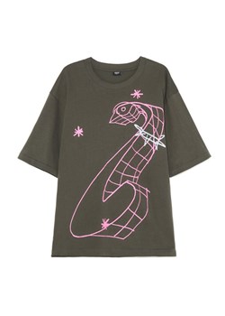 Cropp - Koszulka z rysunkowym nadrukiem - czarny ze sklepu Cropp w kategorii T-shirty męskie - zdjęcie 179811640