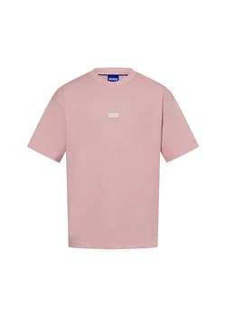 HUGO BLUE Koszulka męska - Nalono Mężczyźni Bawełna brudny róż jednolity ze sklepu vangraaf w kategorii T-shirty męskie - zdjęcie 179819174