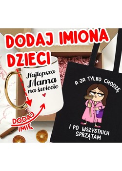 Zestaw prezentowy dla mamy na Dzień Mamy NAJLEPSZA MAMA NA ŚWIECIE Z IMIONAMI DZIECI NA KUBKU dla mamy brunetki ze sklepu Time For Fashion w kategorii Kubki - zdjęcie 179823560