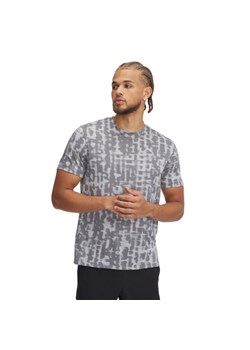 Męska koszulka do biegania Under Armour UA Launch Printed SS - szara ze sklepu Sportstylestory.com w kategorii T-shirty męskie - zdjęcie 179824263