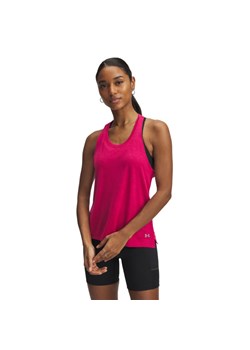Damski top do biegania Under Armour UA Launch Camo Singlet - różowy ze sklepu Sportstylestory.com w kategorii Bluzki damskie - zdjęcie 179824291