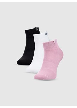 Dziewczęce skarpetki za kostkę (3-pack) 4F 4FJWSS25USOCF347 - multikolor ze sklepu Sportstylestory.com w kategorii Skarpetki dziecięce - zdjęcie 179824481