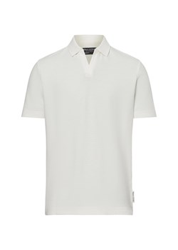 Marc O'Polo Męska koszulka polo z dzianiny Mężczyźni Bawełna écru jednolity ze sklepu vangraaf w kategorii T-shirty męskie - zdjęcie 179827992
