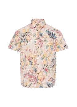GUESS Męska koszula casual Mężczyźni Regular Fit Sztuczne włókno écru wzorzysty ze sklepu vangraaf w kategorii Koszule męskie - zdjęcie 179827994