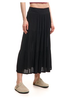 Cropp - Czarna spódnica maxi z wiskozy - czarny ze sklepu Cropp w kategorii Spódnice - zdjęcie 179828221