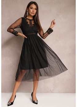 Czarna Sukienka Lylah ze sklepu renee.pl w kategorii Sukienki - zdjęcie 179837980