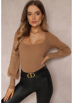 Brązowy Sweter Oranrad ze sklepu renee.pl w kategorii Swetry damskie - zdjęcie 179838742